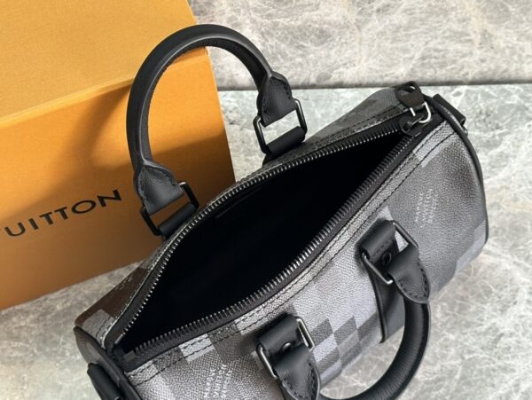 sy_no_3C657933CFDC93B984DDFCFC5855981A_8 Keepall Bandoulière 25 Bag – Damoflage Black Coated Canvas