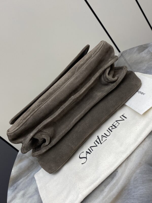 sy_no_3C68DB58406F5E25DAB8C7317B4D3D33_3 YSL Niki Tripouch Medium Bag – Distressed Suede & Gold
