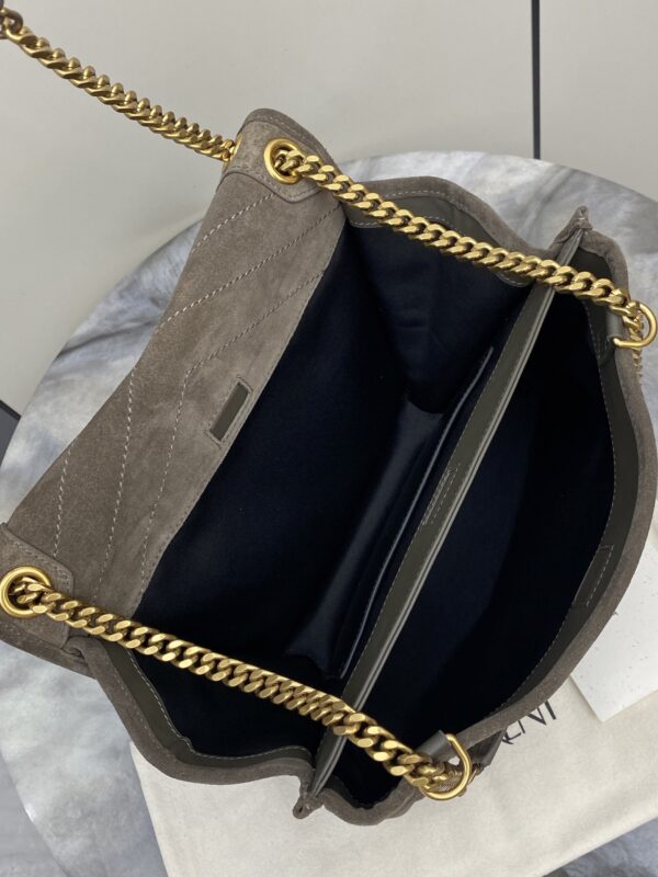 sy_no_3C68DB58406F5E25DAB8C7317B4D3D33_7 YSL Niki Tripouch Medium Bag – Distressed Suede & Gold