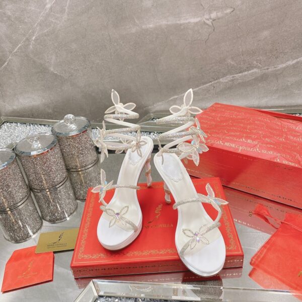 sy_no_3CB0F799CDDC1B88AF3EEECA1B366273_3 White Crystal Butterfly Spiral High-Heel Sandals