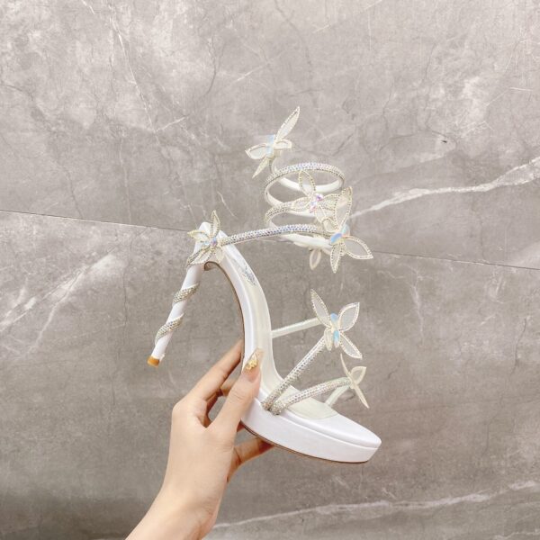 sy_no_3CB0F799CDDC1B88AF3EEECA1B366273_5 White Crystal Butterfly Spiral High-Heel Sandals