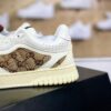 Gucci Mac8 Cream White GG Canvas Low-Top Sneakers
