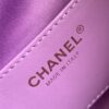Purple Suede Quilted Drawstring Tote Bag