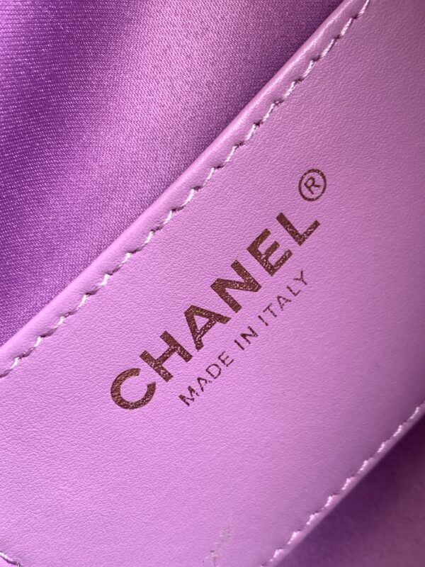 Purple Suede Quilted Drawstring Tote Bag