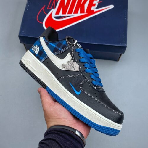 Nike Air Force 1 Low Custom Concept – Black & Blue Plaid Outdoor Edition
