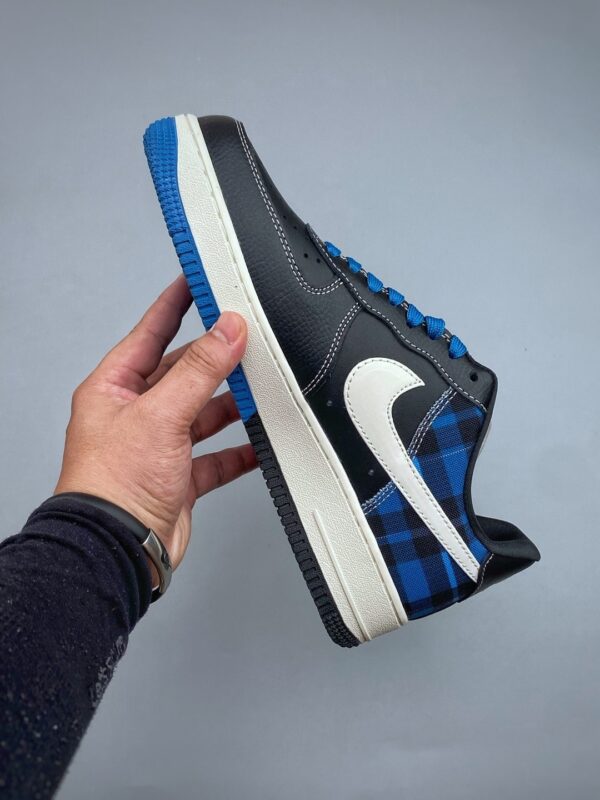 Nike Air Force 1 Low Custom Concept – Black & Blue Plaid Outdoor Edition