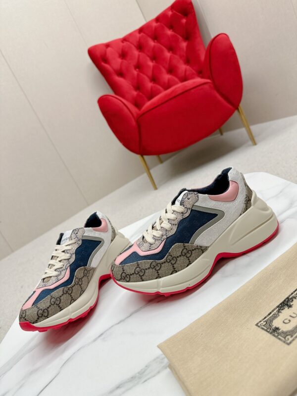 sy_no_3F4908CDAF1679C2525C50AD8DC0F00E_4 Gucci Rhyton GG Supreme Canvas & Multicolored Leather Sneaker