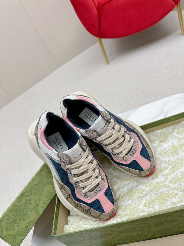 sy_no_3F4908CDAF1679C2525C50AD8DC0F00E_5 Gucci Rhyton GG Supreme Canvas & Multicolored Leather Sneaker