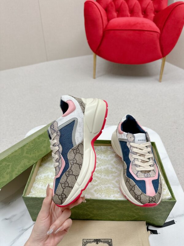 sy_no_3F4908CDAF1679C2525C50AD8DC0F00E_6 Gucci Rhyton GG Supreme Canvas & Multicolored Leather Sneaker