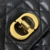 sy_no_400614C395759D368EEDFE8D213B9CD2_2 Dior Women's Black Mini Shoulder/Crossbody Bag with Oversized Cannage Pattern and Twist-Lock CD Clasp