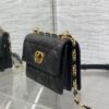 sy_no_400614C395759D368EEDFE8D213B9CD2_4 Dior Women's Black Mini Shoulder/Crossbody Bag with Oversized Cannage Pattern and Twist-Lock CD Clasp