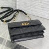 sy_no_400614C395759D368EEDFE8D213B9CD2_5 Dior Women's Black Mini Shoulder/Crossbody Bag with Oversized Cannage Pattern and Twist-Lock CD Clasp