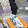 sy_no_402814CBC92AB4292BD5E1CB95C1D741_5 Louis Vuitton LV Trainer Washed Blue Denim & White Leather Retro Sneakers