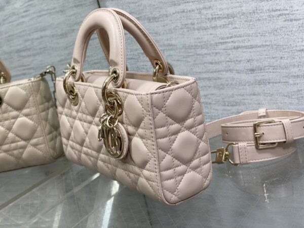 sy_no_4028DE3A40B29D61ACC8C32227EEBB32_5 Dior New D-Joy Horizontal Mini Lady Dior Quilted Chain Bag (Crossbody/Shoulder)