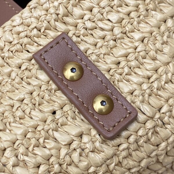 sy_no_407CF9FB5B4BAB89E275E9A815966CB2_8 YSL Large Woven Hobo Bag – Beige, Brown & Gold