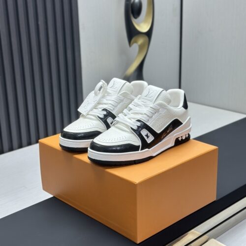 Black & White Panda Low-Top Retro Sneakers