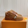 sy_no_40ADEDD88825A5E85A0387811C55479E_1 Louis Vuitton LV Trainer Tan Brown Leather Retro Sneakers