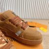 sy_no_40ADEDD88825A5E85A0387811C55479E_6 Louis Vuitton LV Trainer Tan Brown Leather Retro Sneakers