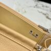 sy_no_40D4823A61D7D5D1E9BBE17C2F14C097_7 Yellow Quilted Textured Calfskin WOC Chain Wallet