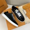 sy_no_40D5B49168FC0390CA611C00AFEA2466_2 Black & Light Grey Embossed Suede Derby Sneakers