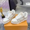 Louis Vuitton LV Trainer Maxi Cream & Oat Khaki Mixed-Material Sneakers