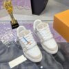 Louis Vuitton LV Trainer Maxi Cream & Oat Khaki Mixed-Material Sneakers