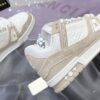 Louis Vuitton LV Trainer Maxi Cream & Oat Khaki Mixed-Material Sneakers