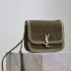 sy_no_40F3FF657CA51BD330CDB62EEA049CF3_4 YSL Solferino Shoulder Bag – Green Suede & Leather