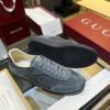sy_no_42520F10E9077199BC36C07E36118005_4 Gucci B Sneaker GG Canvas & Suede – Smoke Grey / Charcoal