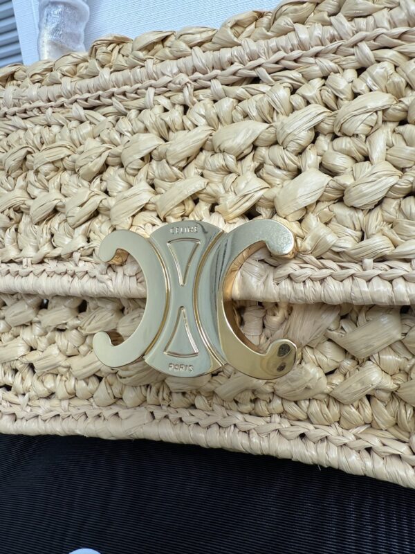 CELINE Teen Lola Triomphe Woven Shoulder Bag