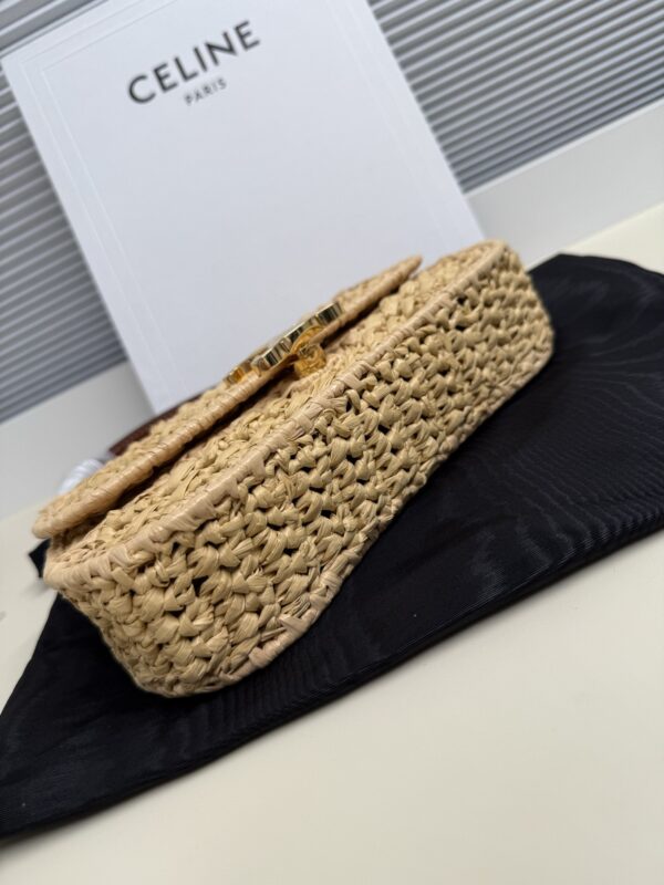 CELINE Teen Lola Triomphe Woven Shoulder Bag