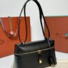 Loro Piana Extra Bag L27 Shoulder Bag – Saddle Leather (Black)