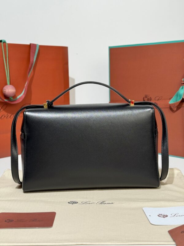 Loro Piana Extra Bag L27 Shoulder Bag – Saddle Leather (Black)