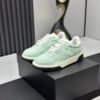 sy_no_4449A7B6A6E969B2FD0F499BEA9ACF3A_0 Mint Green Canvas Embroidered Low-Top Sneakers