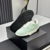 sy_no_4449A7B6A6E969B2FD0F499BEA9ACF3A_5 Mint Green Canvas Embroidered Low-Top Sneakers