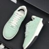 sy_no_4449A7B6A6E969B2FD0F499BEA9ACF3A_7 Mint Green Canvas Embroidered Low-Top Sneakers