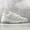 sy_no_446B88987F90505CC1E87EABD32AF0D3_1 Louis Vuitton LV Trainer White Leather Floral Embroidery Sneakers