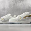 sy_no_446B88987F90505CC1E87EABD32AF0D3_4 Louis Vuitton LV Trainer White Leather Floral Embroidery Sneakers