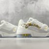 sy_no_446B88987F90505CC1E87EABD32AF0D3_5 Louis Vuitton LV Trainer White Leather Floral Embroidery Sneakers