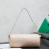 sy_no_44B455B1DF887477BD01847594F773E2_1 Beige Leather Cylindrical Underarm Shoulder Bag