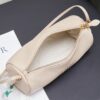 sy_no_44B455B1DF887477BD01847594F773E2_7 Beige Leather Cylindrical Underarm Shoulder Bag