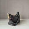 sy_no_44CB2C342AB272673D5502BA5DA4B4FA_1 Dark Brown Distressed Leather Rope-Handle Hobo Bag