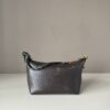 sy_no_44CB2C342AB272673D5502BA5DA4B4FA_2 Dark Brown Distressed Leather Rope-Handle Hobo Bag