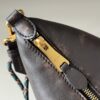 sy_no_44CB2C342AB272673D5502BA5DA4B4FA_5 Dark Brown Distressed Leather Rope-Handle Hobo Bag
