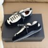 Chanel Retro Running Sneakers in Black & Beige