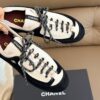 Chanel Retro Running Sneakers in Black & Beige