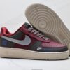 Stüssy x Nike Air Force 1 Low Custom – Burgundy / Brown / Silver / Blue