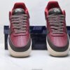 Stüssy x Nike Air Force 1 Low Custom – Burgundy / Brown / Silver / Blue