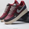 Stüssy x Nike Air Force 1 Low Custom – Burgundy / Brown / Silver / Blue