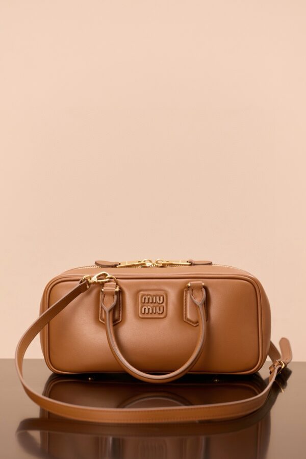 sy_no_44F4AAFCDB2E68AADD012EEC1E63B597_6 MIUMIU Arcadie Medium Leather Bag in Cognac Color